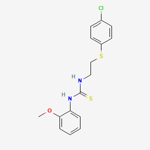 1-[2-[(4-Chlorophenyl)thio]ethyl]-3-(2-methoxyphenyl)thiourea