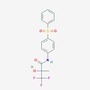 molecular formula C16H14F3NO4S B122627 ZM226600 CAS No. 147695-92-9