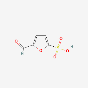 molecular formula C5H4O5S B1226279 2-Formylfuran-5-sulfonate CAS No. 64373-51-9