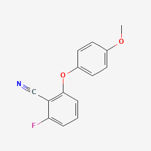 2-Fluoro-6-(4-methoxyphenoxy)benzonitrile