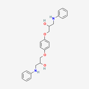 1-Anilino-3-[4-(3-anilino-2-hydroxypropoxy)phenoxy]-2-propanol