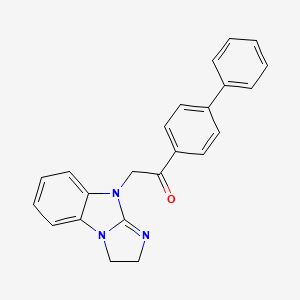 2-(1,2-Dihydroimidazo[1,2-a]benzimidazol-4-yl)-1-(4-phenylphenyl)ethanone
