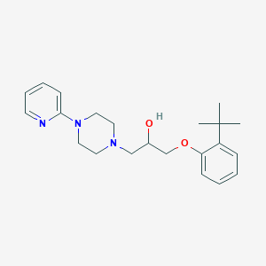 1-(2-Tert-butylphenoxy)-3-[4-(2-pyridinyl)-1-piperazinyl]-2-propanol