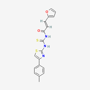 3-(2-furyl)-N-({[4-(4-methylphenyl)-1,3-thiazol-2-yl]amino}carbonothioyl)acrylamide
