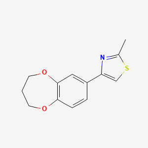 4-(3,4-dihydro-2H-1,5-benzodioxepin-7-yl)-2-methylthiazole