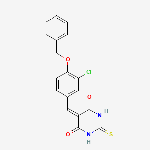 5-[4-(benzyloxy)-3-chlorobenzylidene]-2-thioxodihydropyrimidine-4,6(1H,5H)-dione