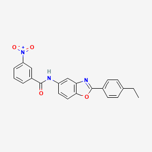 N-[2-(4-ethylphenyl)-1,3-benzoxazol-5-yl]-3-nitrobenzamide