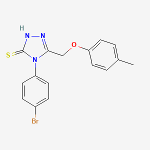4-(4-bromophenyl)-3-[(4-methylphenoxy)methyl]-1H-1,2,4-triazole-5-thione