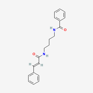 N-[4-[[(E)-3-phenylprop-2-enoyl]amino]butyl]benzamide