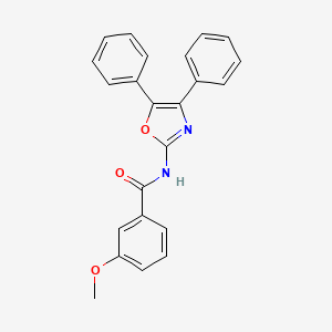 molecular formula C23H18N2O3 B1226345 N-(4,5-diphenyl-2-oxazolyl)-3-methoxybenzamide 