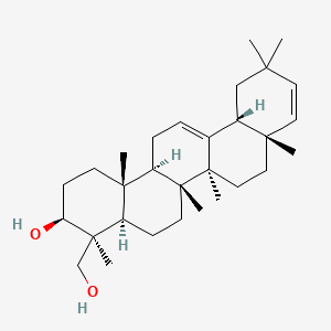 molecular formula C30H48O2 B1226354 Soyasapogenol M1 CAS No. 595-14-2