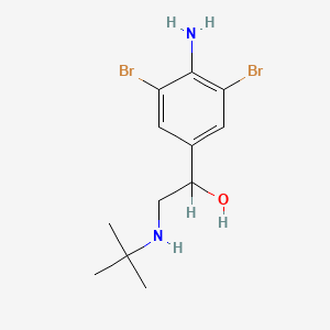 molecular formula C12H18Br2N2O B1226356 Brombuterol CAS No. 41937-02-4