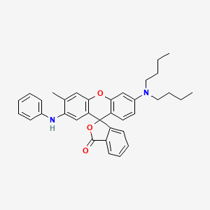 molecular formula C35H36N2O3 B1226379 2-Anilino-6-dibutylamino-3-methylfluoran CAS No. 89331-94-2