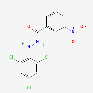 molecular formula C13H8Cl3N3O3 B1226407 3-nitro-N'-(2,4,6-trichlorophenyl)benzohydrazide 