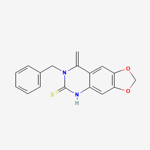 8-methylene-7-(phenylmethyl)-5H-[1,3]dioxolo[4,5-g]quinazoline-6-thione