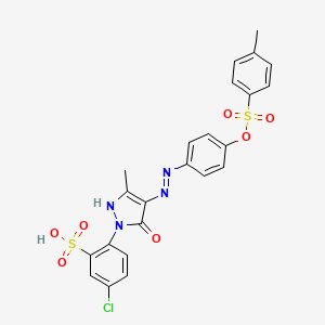 molecular formula C23H19ClN4O7S2 B1226465 Acid Yellow 40 free acid CAS No. 32674-42-3