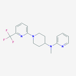molecular formula C17H19F3N4 B12264669 N-methyl-N-{1-[6-(trifluoromethyl)pyridin-2-yl]piperidin-4-yl}pyridin-2-amine 
