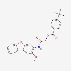 4-Tert-butylbenzoic acid [2-[(2-methoxy-3-dibenzofuranyl)amino]-2-oxoethyl] ester