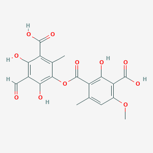 molecular formula C19H16O11 B1226474 Thamnolic acid 