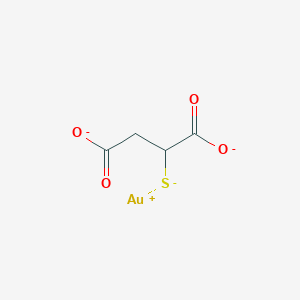 molecular formula C4H3AuO4S-2 B1226476 Disodium aurothiomalate 