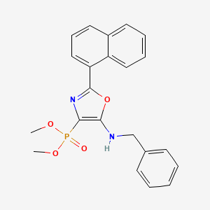 4-dimethoxyphosphoryl-2-(1-naphthalenyl)-N-(phenylmethyl)-5-oxazolamine