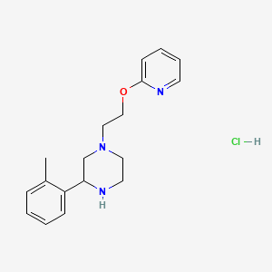 1-(2-(2-Pyridyloxy)ethyl)-3-o-tolylpiperazine hydrochloride