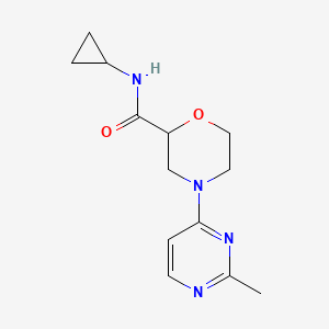 molecular formula C13H18N4O2 B12264869 N-cyclopropyl-4-(2-methylpyrimidin-4-yl)morpholine-2-carboxamide 
