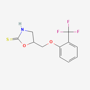 5-(((Trifluoro-o-tolyl)oxy)methyl)-2-oxazolidinethione