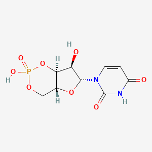 molecular formula C9H11N2O8P B1226494 Cyclic 3',5'-uridine monophosphate CAS No. 4004-57-3