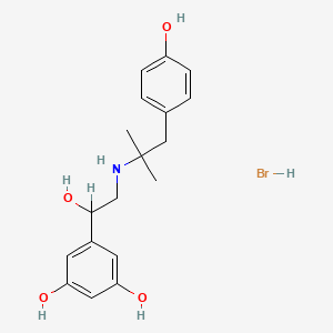 molecular formula C18H24BrNO4 B1226499 N-p-Hydroxyphenyl-t-butylamine CAS No. 37750-84-8