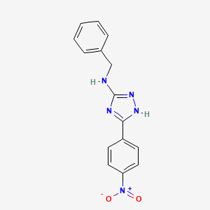 molecular formula C15H13N5O2 B12265000 N-benzyl-3-(4-nitrophenyl)-1H-1,2,4-triazol-5-amine 