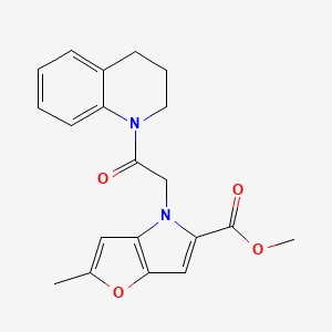 4-[2-(3,4-dihydro-2H-quinolin-1-yl)-2-oxoethyl]-2-methyl-5-furo[3,2-b]pyrrolecarboxylic acid methyl ester
