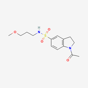1-acetyl-N-(3-methoxypropyl)-2,3-dihydroindole-5-sulfonamide