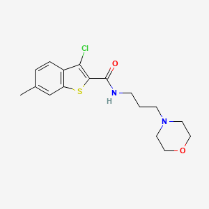 3-chloro-6-methyl-N-[3-(4-morpholinyl)propyl]-1-benzothiophene-2-carboxamide