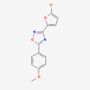 3-(5-Bromo-2-furanyl)-5-(4-methoxyphenyl)-1,2,4-oxadiazole