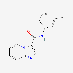 molecular formula C16H15N3O B1226542 2-甲基-N-(3-甲基苯基)-3-咪唑并[1,2-a]吡啶甲酰胺 