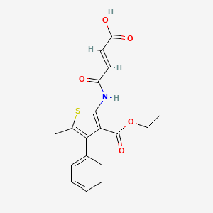 molecular formula C18H17NO5S B1226545 US9211296, Table 6, 2 