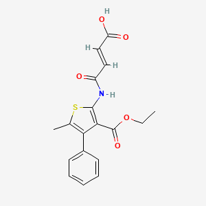 molecular formula C18H17NO5S B1226545 US9211296，表格 6，2 