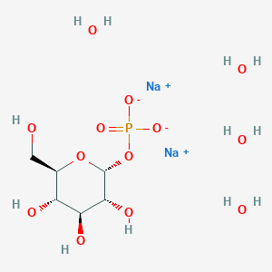 molecular formula C6H19Na2O13P B122655 alpha-Glucose-1-phosphate disodium tetrahydrate CAS No. 150399-99-8