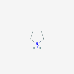 molecular formula C4H10N+ B1226570 Pyrrolidinium CAS No. 84316-19-8