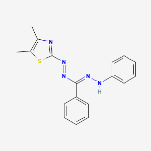 molecular formula C18H17N5S B1226572 MTT Formazan CAS No. 23305-68-2