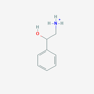 molecular formula C8H12NO+ B1226592 Phenylethanolaminium 
