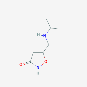 molecular formula C7H12N2O2 B012266 5-((Isopropylamino)methyl)isoxazol-3-ol CAS No. 103871-71-2