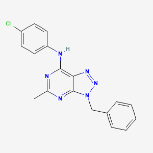 N-(4-chlorophenyl)-5-methyl-3-(phenylmethyl)-7-triazolo[4,5-d]pyrimidinamine
