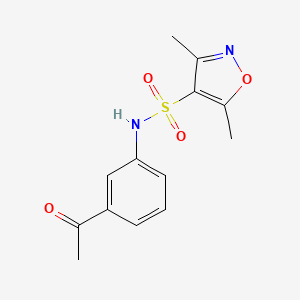 N-(3-acetylphenyl)-3,5-dimethyl-4-isoxazolesulfonamide