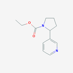 molecular formula C12H16N2O2 B122661 Ethyl 2-pyridin-3-ylpyrrolidine-1-carboxylate CAS No. 74245-32-2