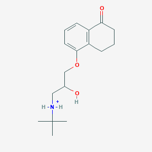 (+-)-5-[3-(tert-butylammonio)-2-hydroxypropoxy]-3,4-dihydronaphthalen-1(2H)-one(1+)