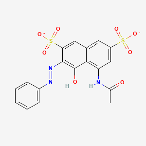 5-Acetamido-4-hydroxy-3-phenyldiazenylnaphthalene-2,7-disulfonate