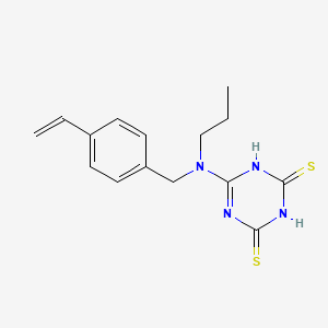 6-(4-Vinylbenzyl-n-propyl)amino-1,3,5-triazine-2,4-dithiol