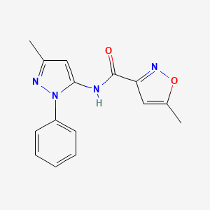 5-methyl-N-(5-methyl-2-phenyl-3-pyrazolyl)-3-isoxazolecarboxamide